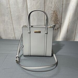 Kate Spade “Kenzie” Satchel Light Gray NWT